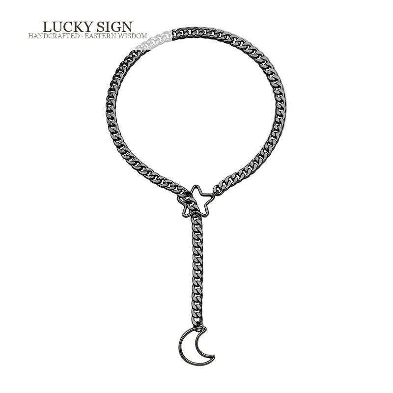 Moonlit Charm Star Choker Necklace