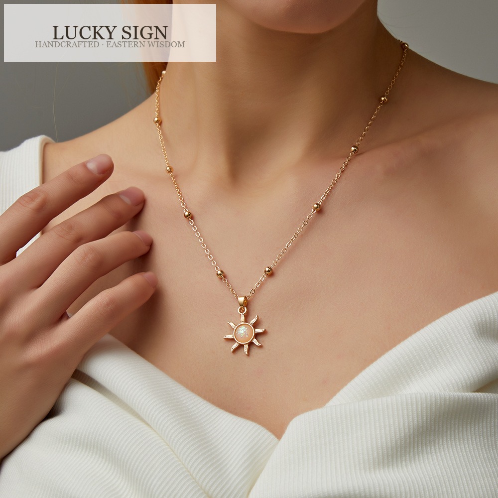 Radiant Sun Opal Necklace